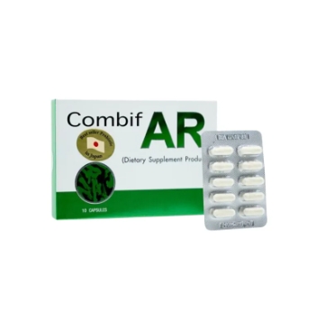 COMBIF AR คอมบิฟ เออาร์ PROBIOTIC (ผลิตภัณฑ์เสริมอาหาร) โพรไบโอติก 10เเคปซูล/30เเคปซูล (1กล่อง)