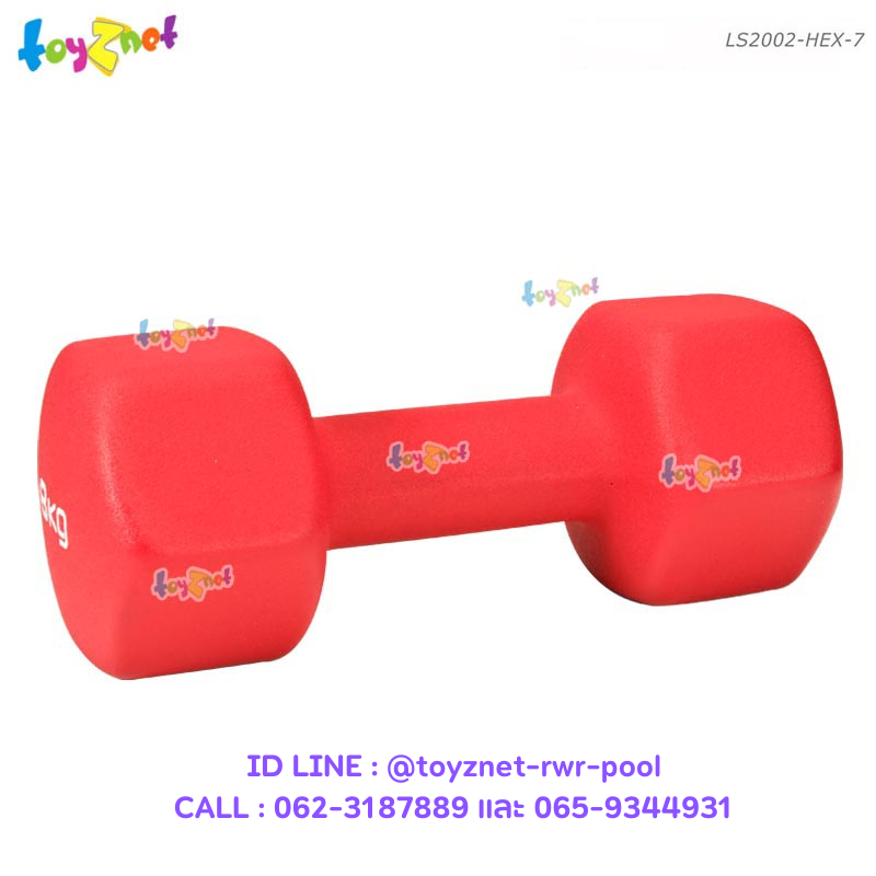 Liveup Hexagon Neoprene Dumbbell 7kg no.LS2002-HEX-7