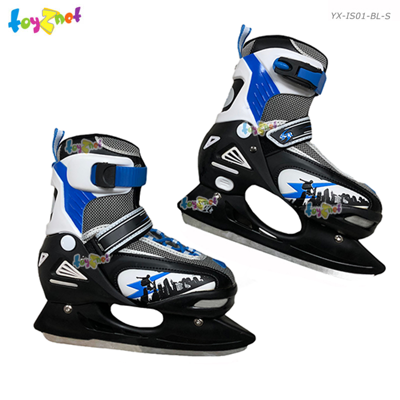 Toyznet ส่งฟรี รองเท้าสเก็ตน้ำแข็ง สีน้ำเงิน Size S (31-34) รุ่น YX-IS01-BL-S