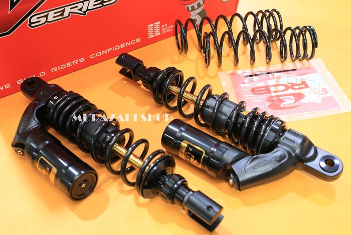 โช๊คหลัง RCB ตรงรุ่น ตระกูล V-Series YAMAHA XMAX300 (350mm) ทุกรุ่นแถมสปริงแข็งมาให้ 1คู่ รุ่น VD Series สามารถปรับ compression and rebound damping and spring preload ราคา 6,900 / คู่ มี4สี