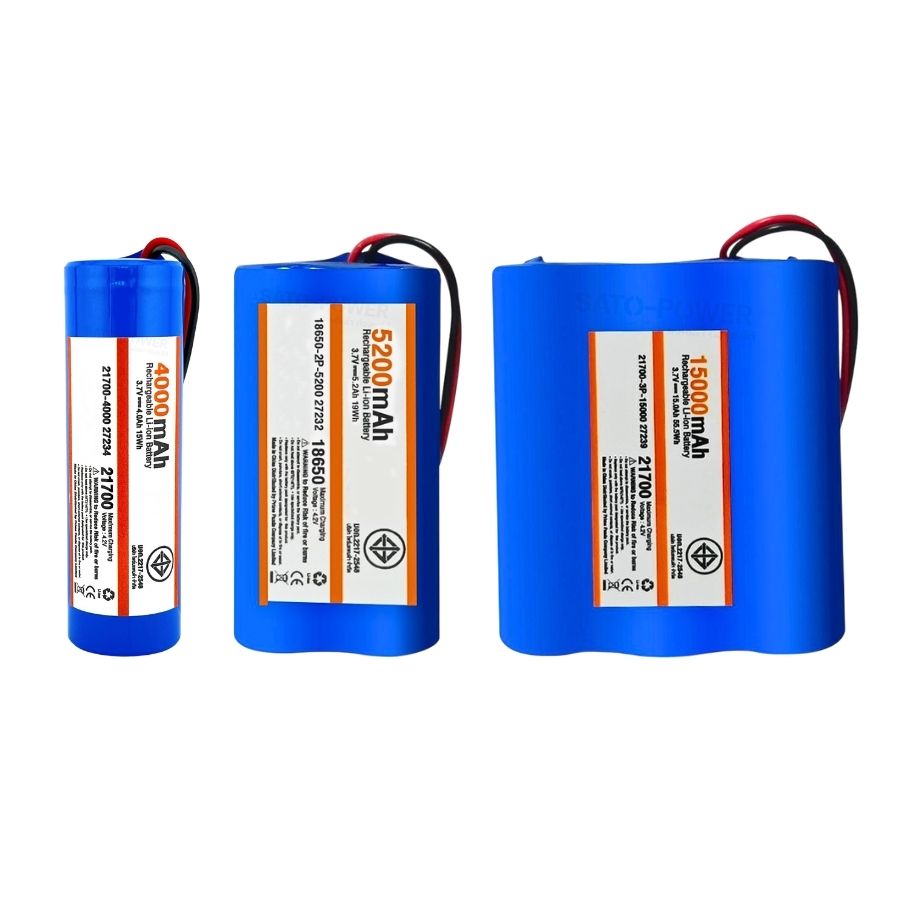 GLINK แบตเตอรี่ ลิเธียม Li-ion แพ็คสำเร็จ 3.7V | 18650 - 21700 | พร้อม BMS แบตเตอรี่แพ็ค