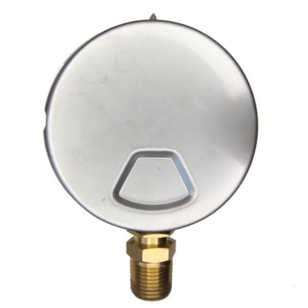 Pressure Gauge เกจวัดแรงดัน หน้าปัด 2.5 นิ้ว เกลียวทองเหลือง ออกล่าง 1/4 นิ้ว NPT ยี่ห้อ OCTA