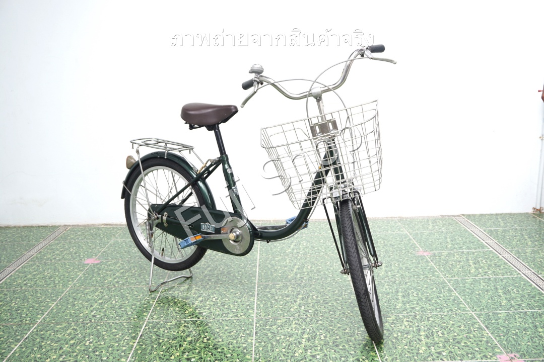 จักรยานแม่บ้านญี่ปุ่น - ล้อ 20 นิ้ว - ไม่มีเกียร์ - สีเขียว [จักรยานมือสอง]