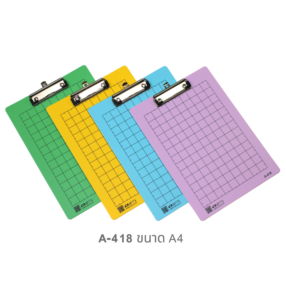 คลิปบอร์ด A4 พีพีโฟม 2000 ไมครอน A-418