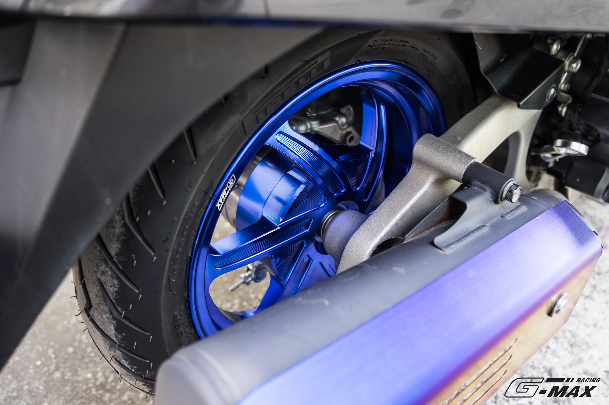 ล้อแม็ก G-MAX RACING GIORNO+ ABS/CBS (ขอบ12) GTR THAILAND แดง - ทอง - เขียว - น้ำเงิน - ส้ม - ม่วง - ชมพู ราคา 7,900 บาท/คู่