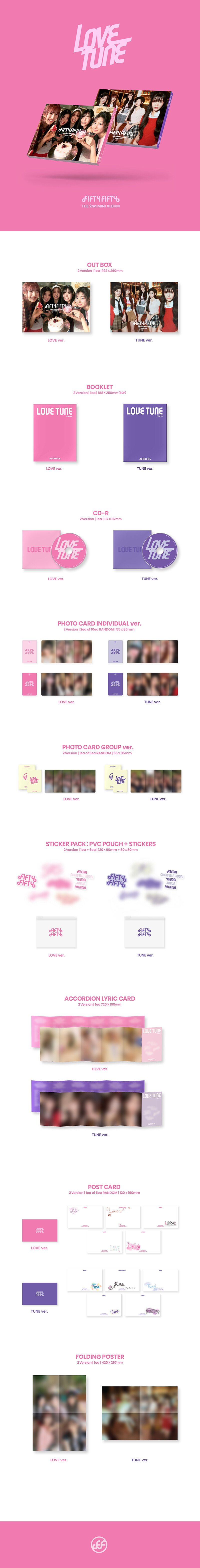 [PRE-ORDER] FIFTY FIFTY - 2nd EP Album "Love Tune"