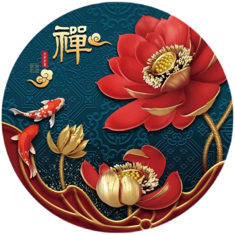 pla-1025 *สินค้าหมด* ชุดปักครอสติช ลายปลาคาร์ปในบึงบัวแดง (ปักเต็มผืนผ้า ผ้า11CTพิมพ์ลาย ปัก 3 เส้นเล็ก) ขนาด 50*50 ซม.ผ้าครอสติช 11CTพิมพ์ลายปักบนผ้า ไหมคอตตอน 24 สี ผังลาย เข็ม