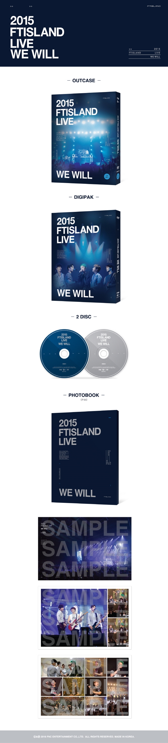 [PRE-ORDER] FTISLAND - 2015 FTISLAND LIVE "WE WILL"