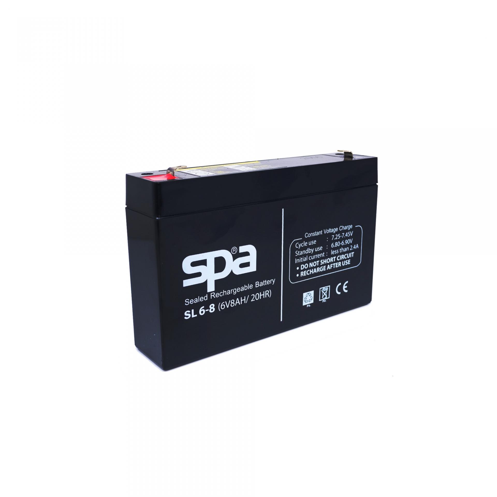 SPA แบตเตอรี่สำรองไฟ 6V 8Ah