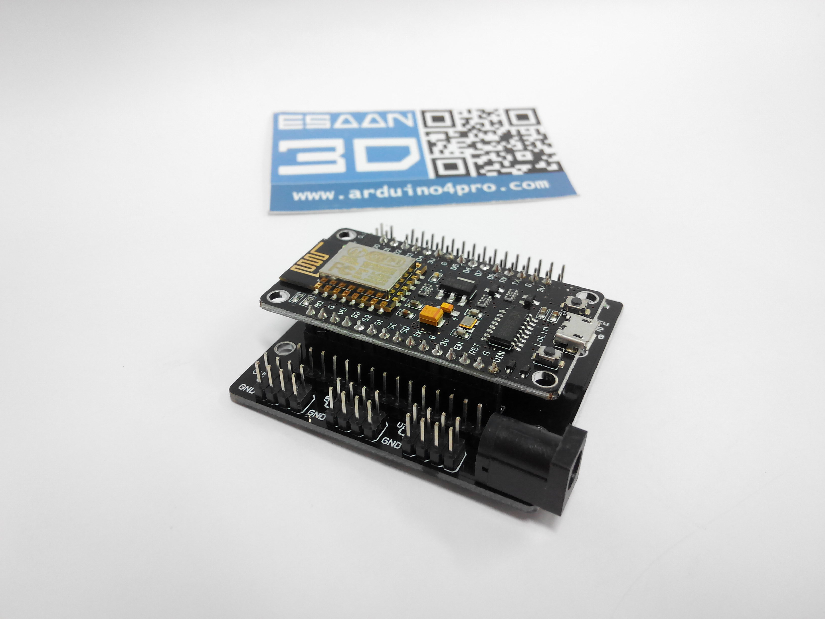 NodeMcu V3 CH340 Lua WIFI ESP8266 IoT + Base plate