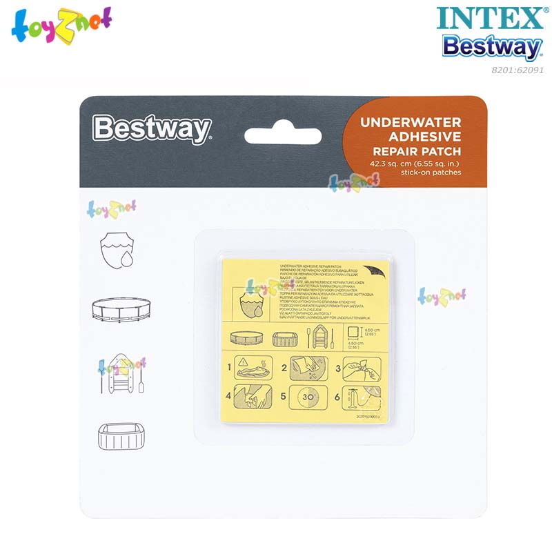 Toyznet Electric Air Pump 220V Inflate/Deflate no.8201 + Bestway Underwater Adhesive Repair Patch no.62091/59632