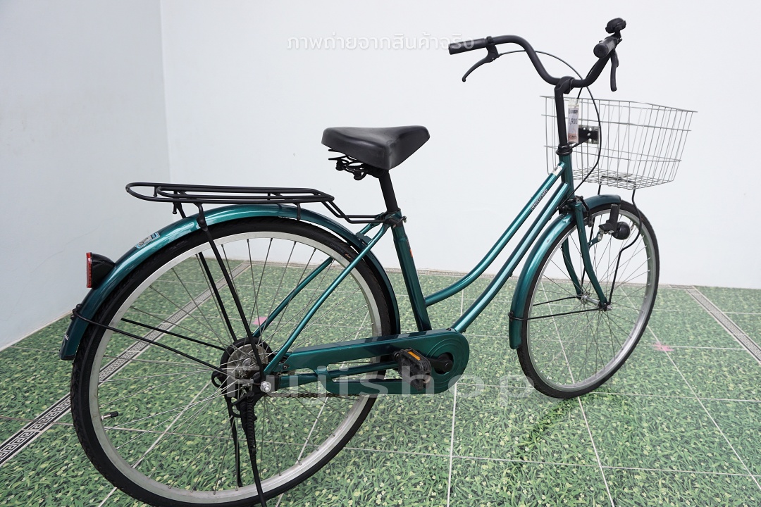 จักรยานแม่บ้านญี่ปุ่น - ล้อ 26 นิ้ว - ไม่มีเกียร์ - Fromage - สีเขียว [จักรยานมือสอง]