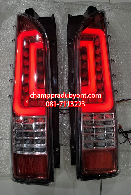 ไฟท้าย TOYOTA HIACE COMMUTER 2005-2018 แดง LED (V.5)