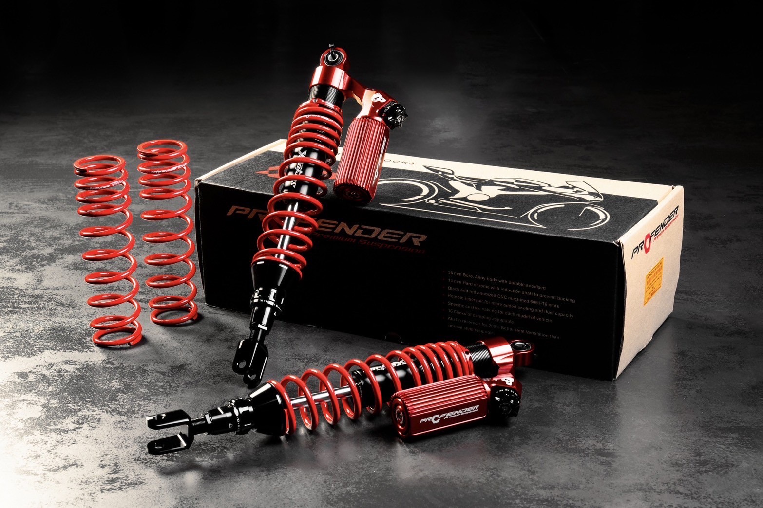 โช็ค Profender x series Xplusล่าสุด2025 FORZA 300-350 มีขนาน 430-400 MM ราคา13900