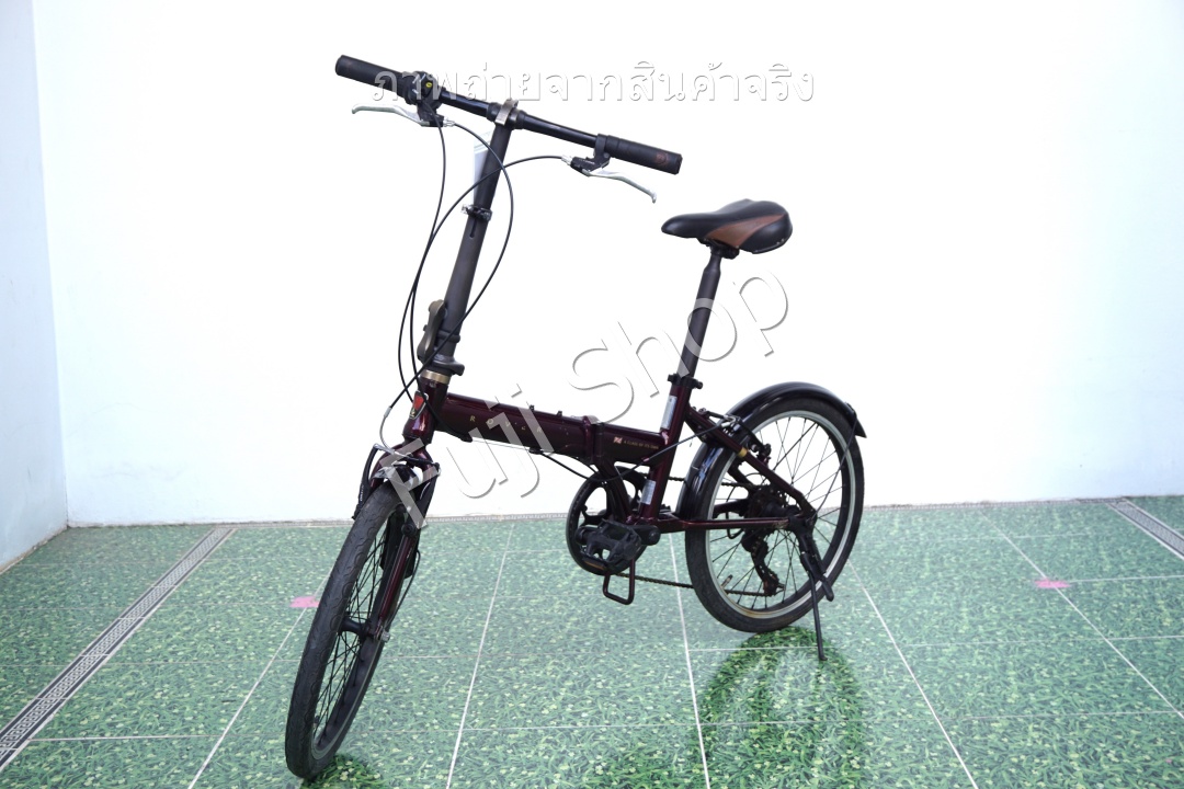 จักรยานพับได้ญี่ปุ่น - ล้อ 20 นิ้ว - มีเกียร์ - อลูมิเนียม - Rover - สีแดง [จักรยานมือสอง]