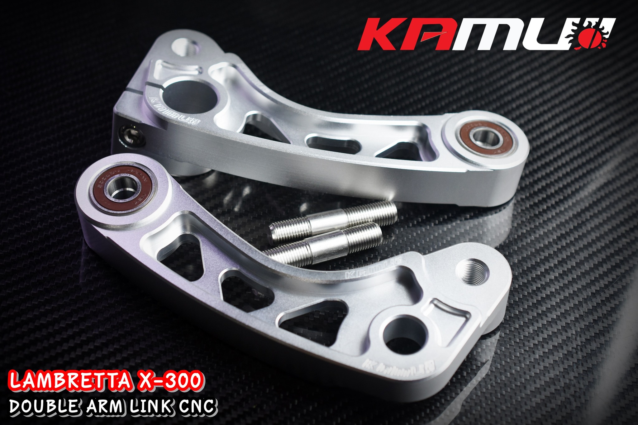 Double Arm Link CNC Lambretta X-300 ขาค้ำปั๊มหน้า CNC
