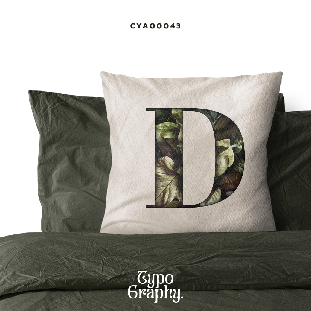 หมอนอิง พิมพ์ลาย Botanical Collection D รหัส CYA00043 #หมอน #หมอนอิง #Typography #SHOPTER