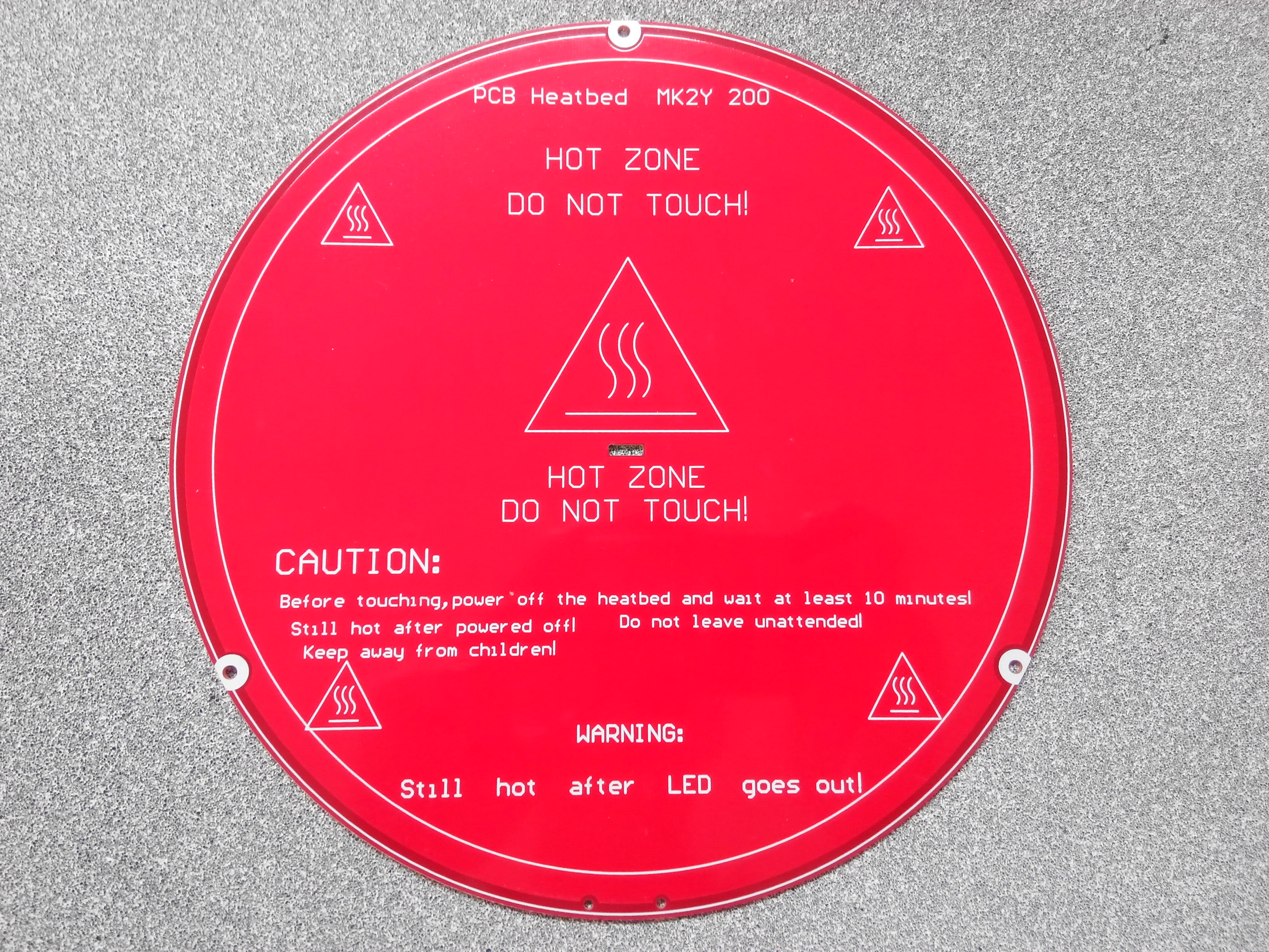 PCB Delta Heated Bed Diameter 200mm