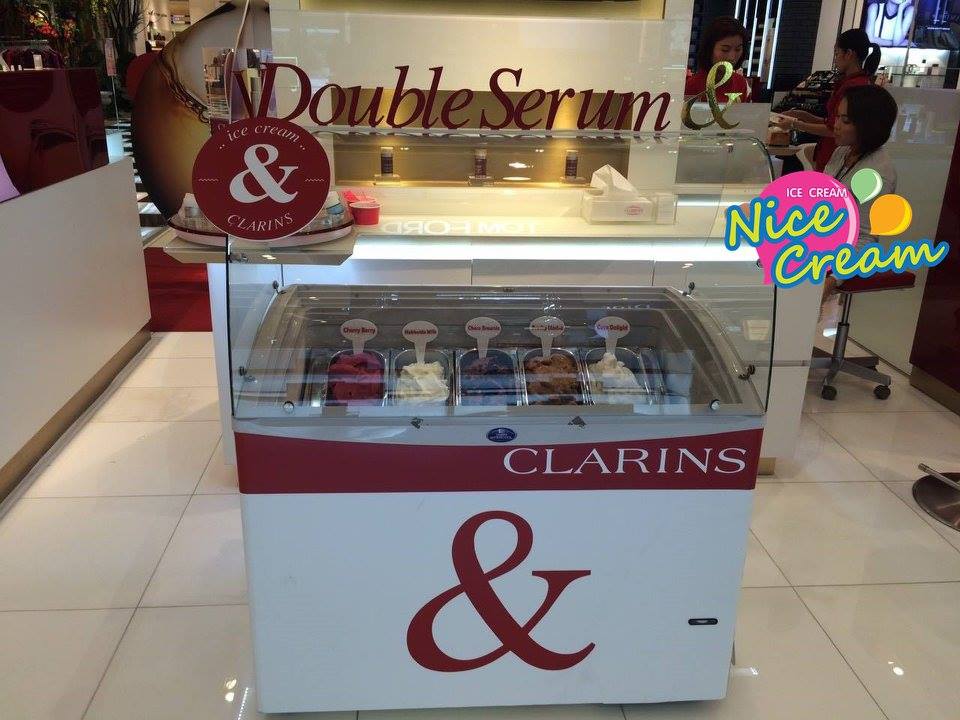 ออกบูธ บริษัท Clarins เครื่องสำอางค์ชั้นนำจากฝรั่งเศส