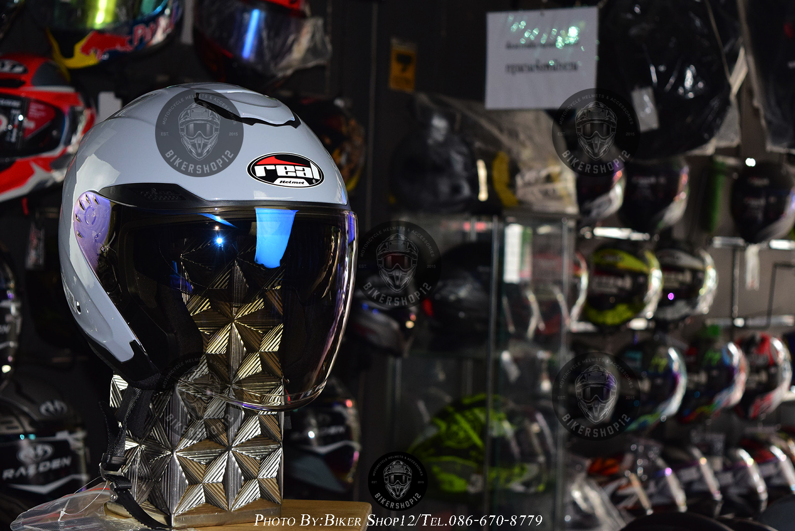 หมวกกันน็อค Real รุ่น HAVANA สี เทาเงา