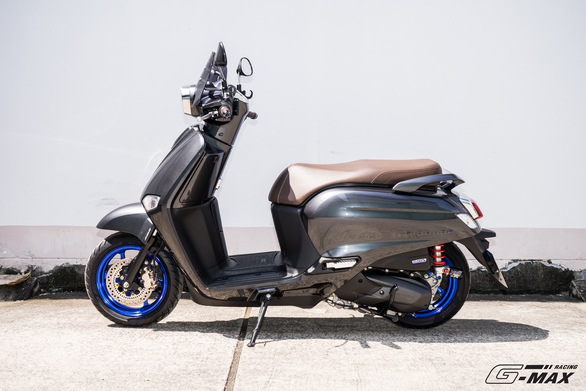 ล้อแม็ก G-MAX RACING GIORNO+ ABS/CBS (ขอบ12) GTR THAILAND แดง - ทอง - เขียว - น้ำเงิน - ส้ม - ม่วง - ชมพู ราคา 7,900 บาท/คู่