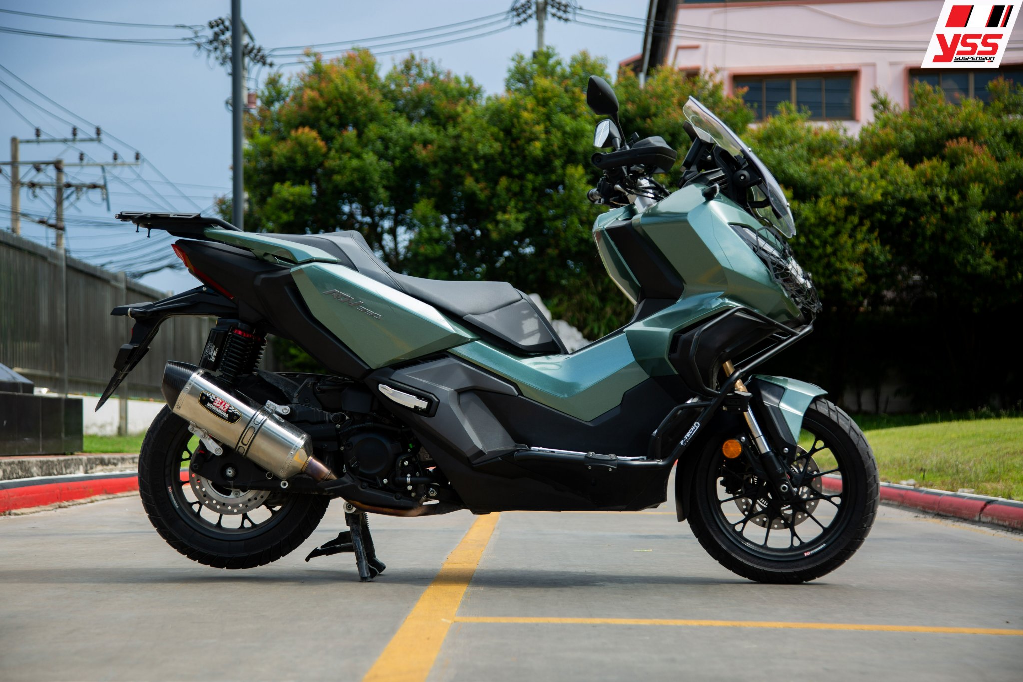 โช็คหลัง YSS G-SPORT ADV 350 ขนาน445mm - 420mm โหลด1นิ้ว ราคา8900 มีสปริงแดงและดำ