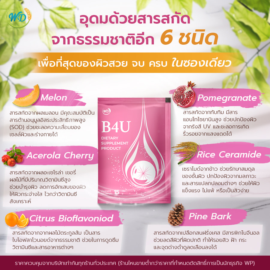 คอลลาเจน 10,000 mg นำเข้าจากญี่ปุ่น (B4U)