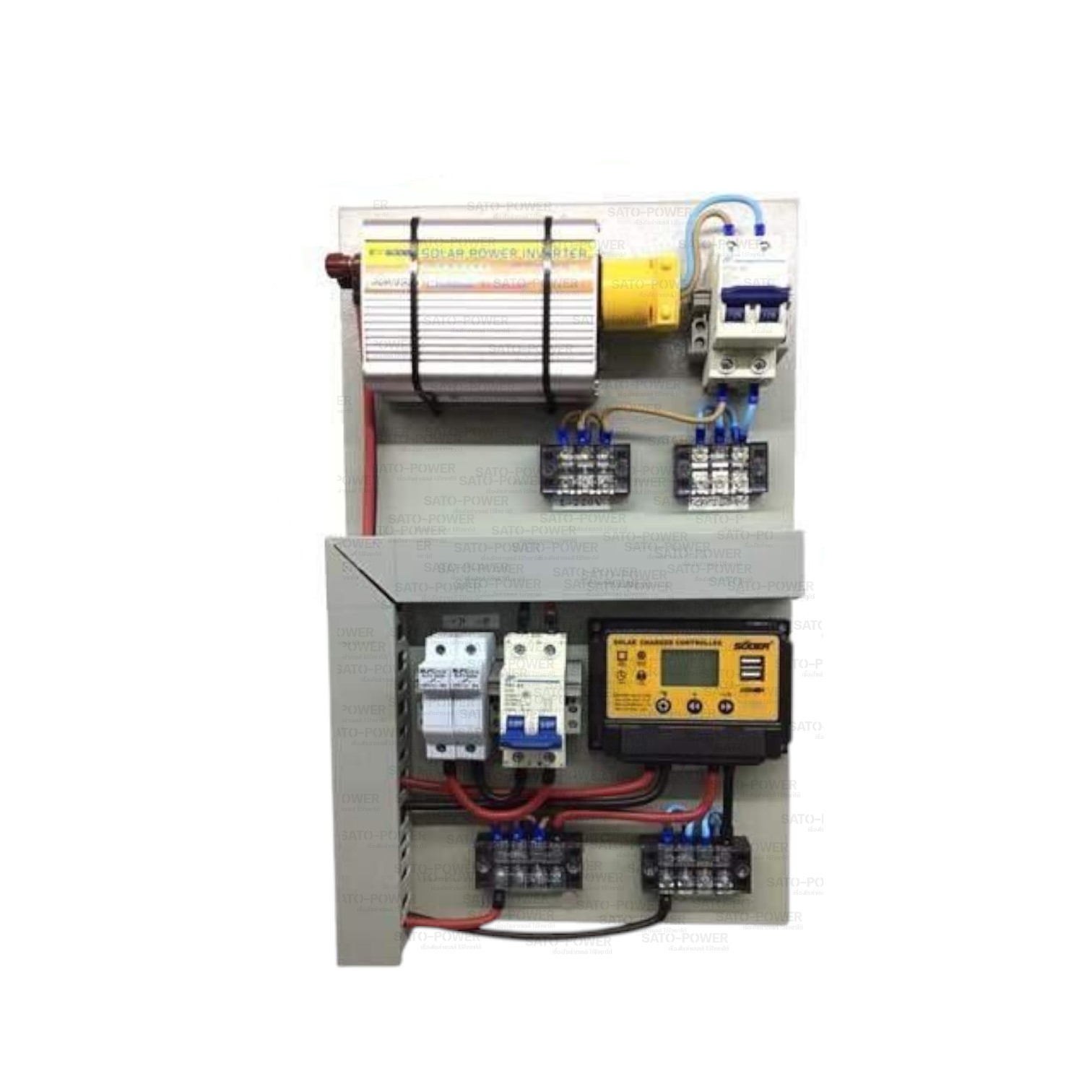 Modified Inverter 350W - ชุดประกอบระบบไฟฟ้าพลังงานแสงอาทิตย์แบบไม่เชื่อมต่อการไฟฟ้า (OFF-Grid System) (ชุดนอนนา,ชุดแปลงไฟ) Modified