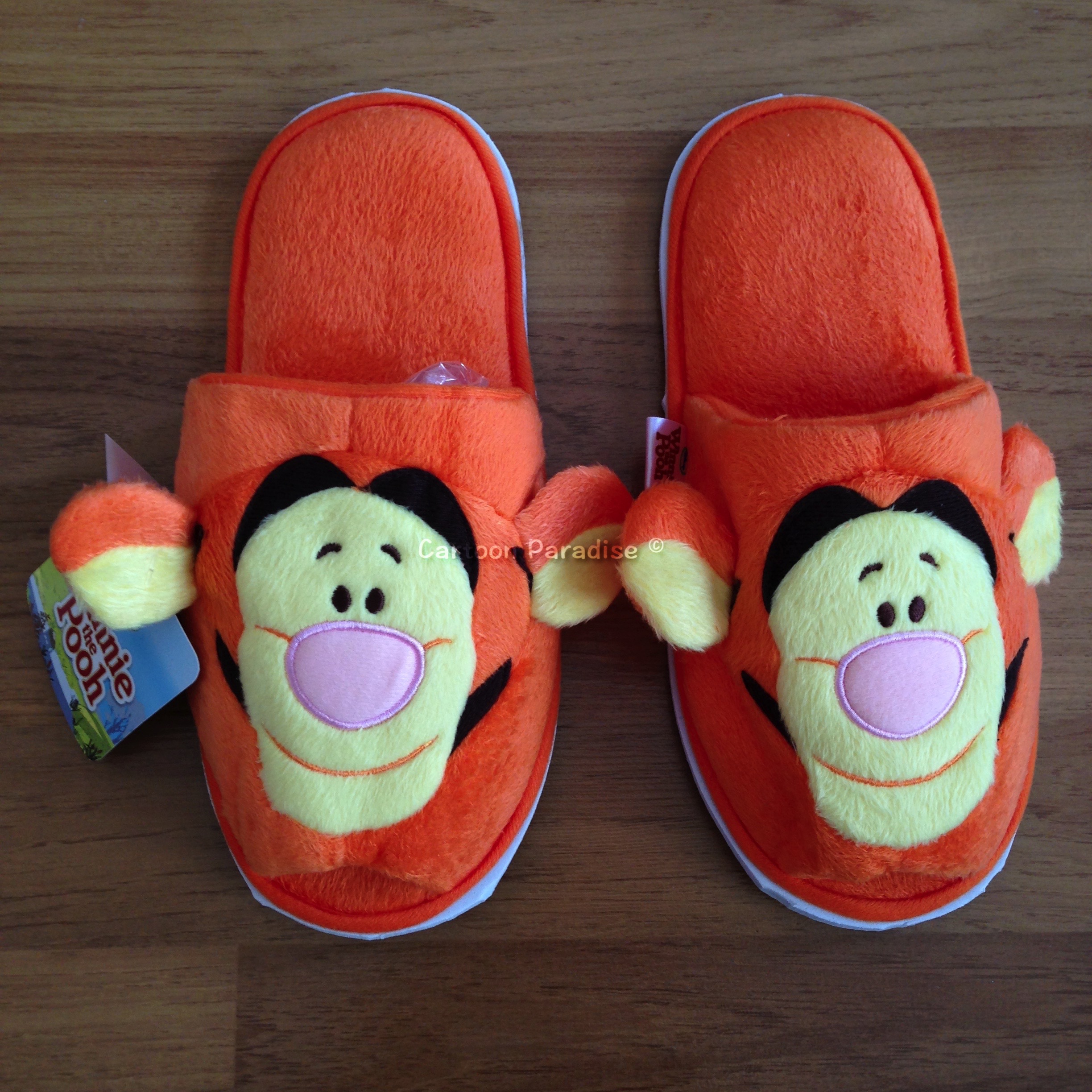 Disney รองเท้าใส่ในบ้าน ดิสนีย์ ทิกเกอร์ ลิขสิทธิ์แท้ Disney Tigger Slippers Slippers Shoes Sandal Orange Free Size