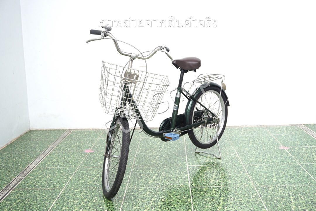 จักรยานแม่บ้านญี่ปุ่น - ล้อ 20 นิ้ว - ไม่มีเกียร์ - สีเขียว [จักรยานมือสอง]