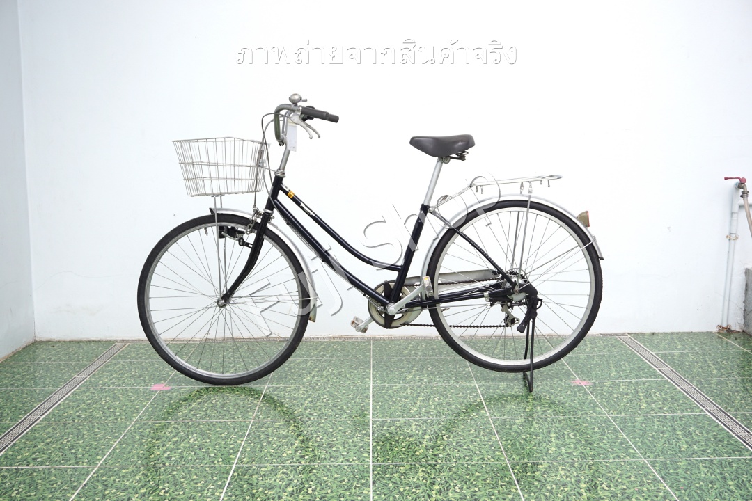 จักรยานแม่บ้านญี่ปุ่น - ล้อ 26 นิ้ว - มีเกียร์ - สีน้ำเงิน [จักรยานมือสอง]