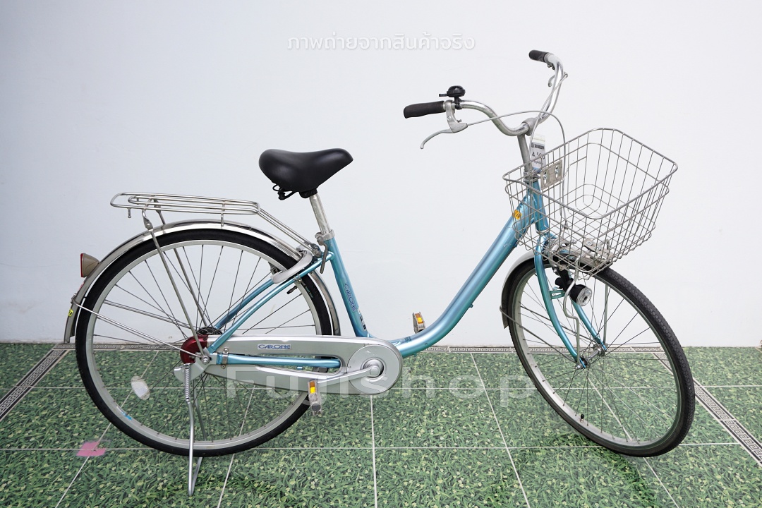 จักรยานแม่บ้านญี่ปุ่น - ล้อ 26 นิ้ว - ไม่มีเกียร์ - อลูมิเนียม - National - สีฟ้า [จักรยานมือสอง]