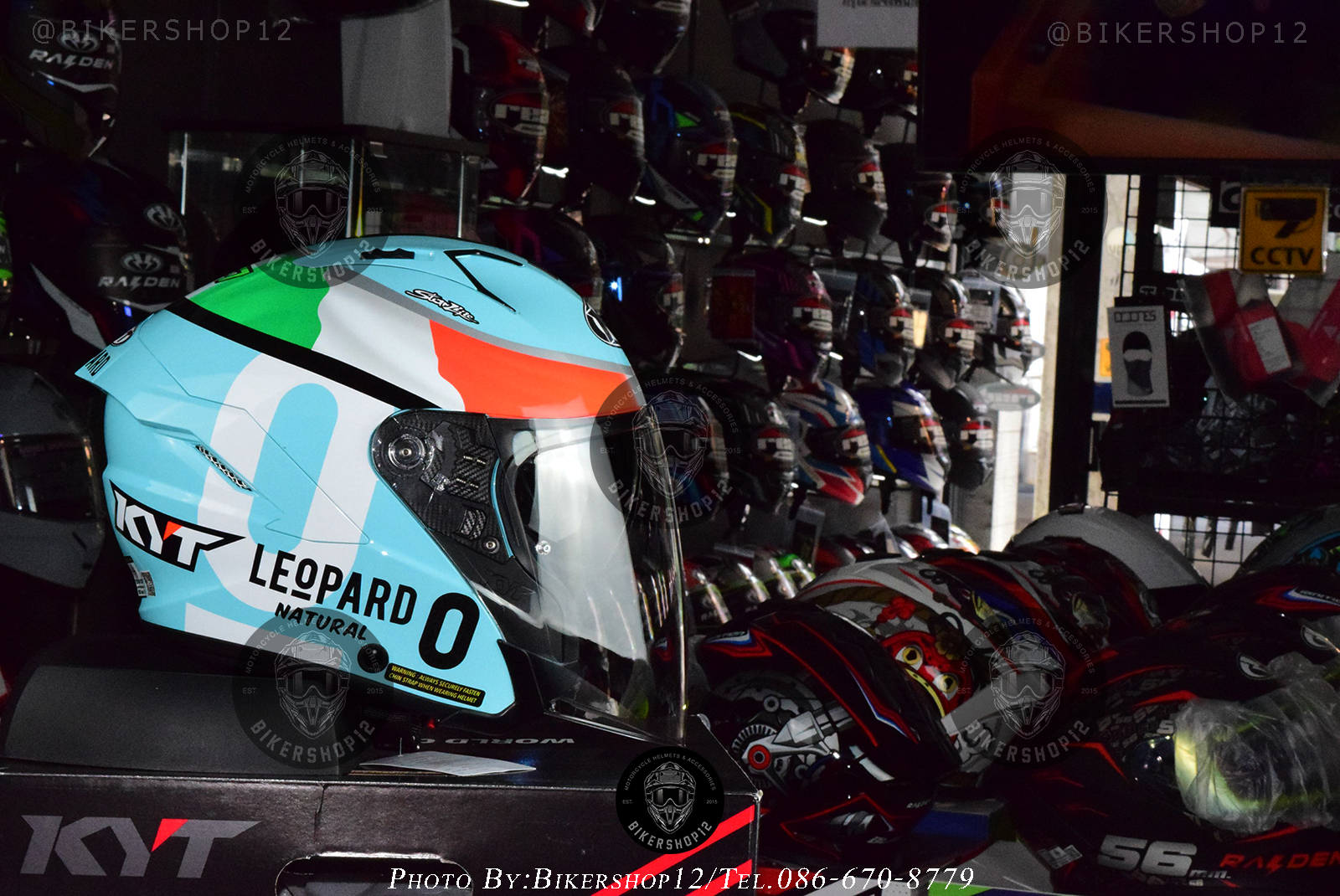 หมวกกันน็อค KYT รุ่น NF-J DENNIS FOGGIA LEOPARD REPLICA