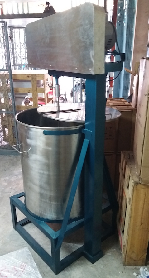 เครื่องผสมของเหลว น้ำจิ้ม แชมพู สารเคมี 200ลิตร ขนาดถัง 25นิ้ว*28นิ้ว เครื่องกวนเจลล้างมือแอลกอฮอลล์