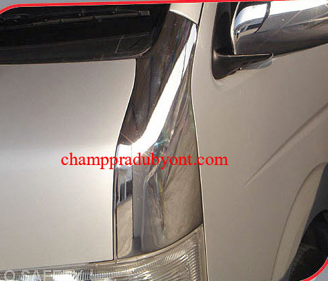 ครอบจมูกหน้าโครเมี่ยม TOYOTA HIACE COMMUTER 05-13