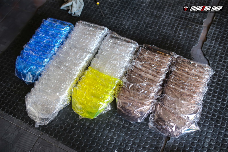 กรอบไฟท้ายGiorno สีใส-สโม๊ค-เหลือง-น้ำเงิน ราคา650