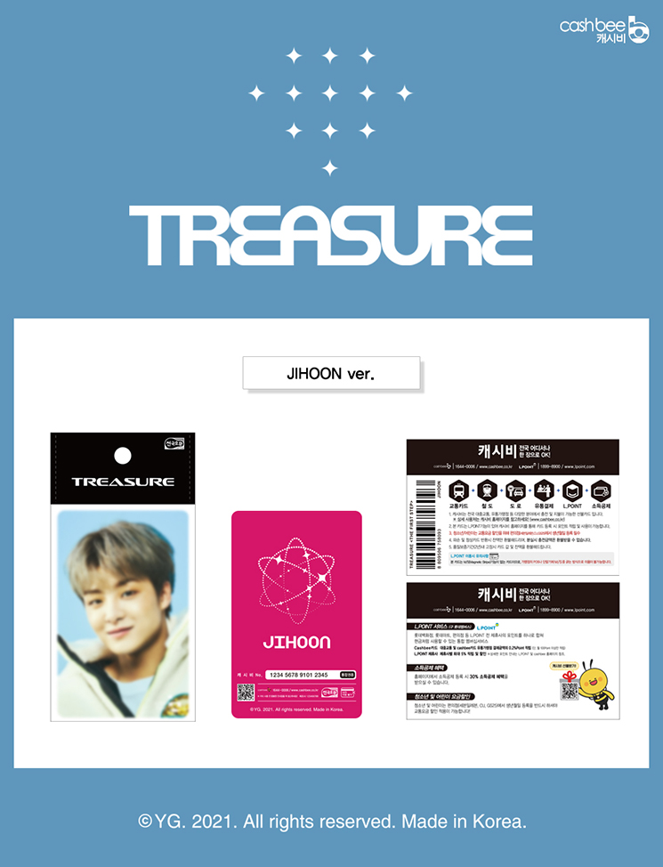 [PRE-ORDER] TREASURE - Cashbee Transportation Card "THE FIRST STEP : TREASURE EFFECT"