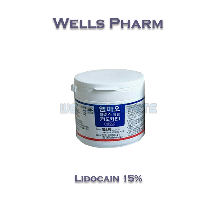 Wells Pharm ยาชา 15% กระปุกขาว 450g (เกาหลี)