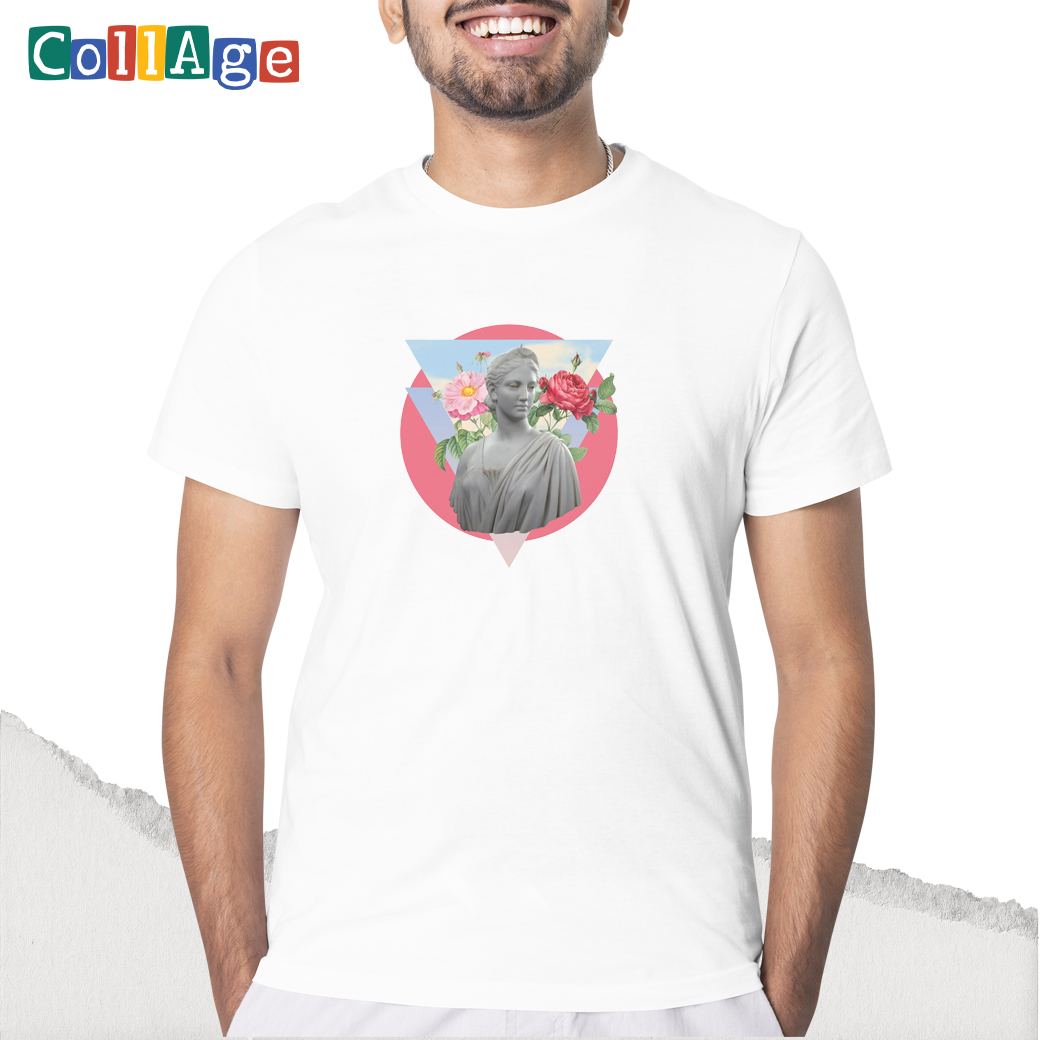 เสื้อยืด พิมพ์ลาย T-SHIRT Collage Fiona II CEA00455 สีขาว #เสื้อยืด #Collage #SHOPTER