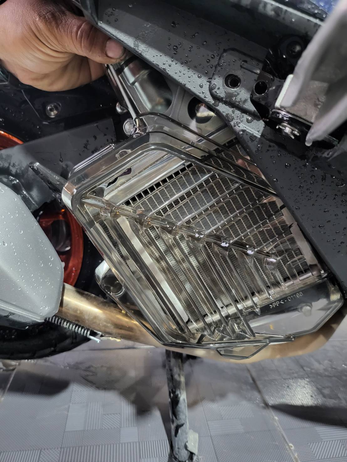 ตะแกรง หม้อน้ำ แบบใสและชา เวียดนามแท้ Honda Giorno+