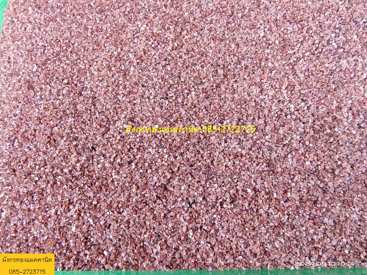 ทรายการ์เน็ต ทรายโกเมน เบอร์ 30/60 ของใหม่ในกระสอบ ใช้งานพ่นทราย เป็นแร่ธรรมชาติ ฝุ่นน้อย มีความแข็ง ใช้ซ้ำได้หลายครั้ง