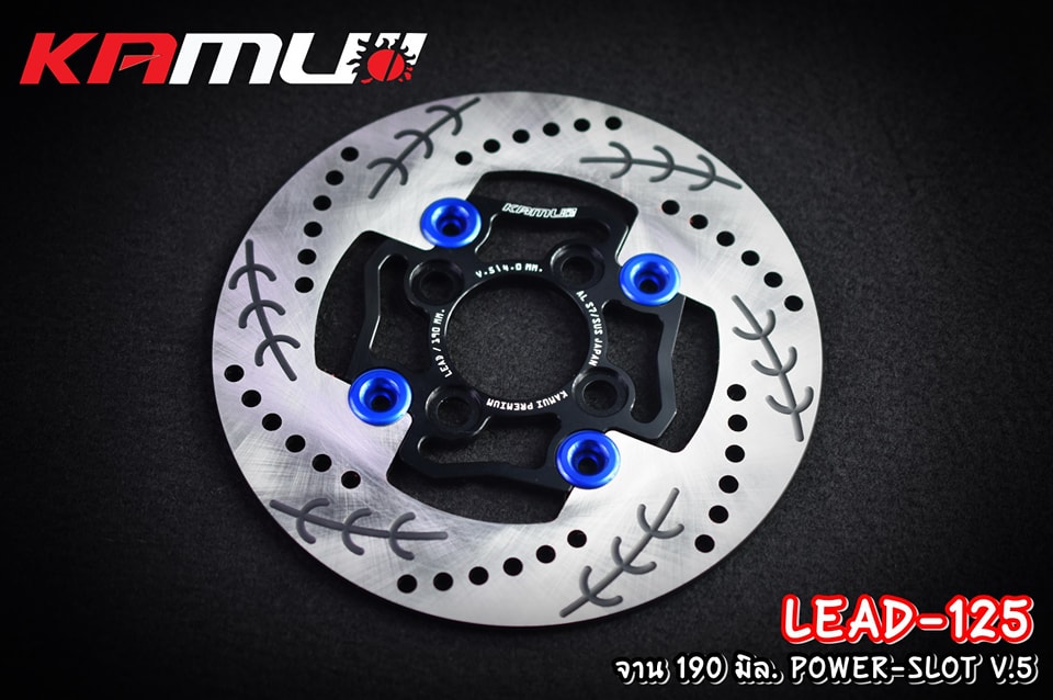 จานดิสก์หน้า Honda LEAD-125 KAMUI 190มิล. V.5 ราคา 2,800 บาทจานหน้า 190 มิล.Honda LEAD-125 🔥🔥🔥 POWER-SLOT V.5 #จานดิสก์KAMUI #lead125 #lead125kamui #lead #leadkamui #honda #hondakamui #KAMUI #จานfloating ข้อดีของจาน Floating - ใส่ป