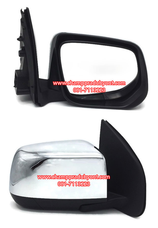 กระจกมองข้างปรับมือ ISUZU ALL NEW D-MAX 2011-2019 โครเมี่ยม