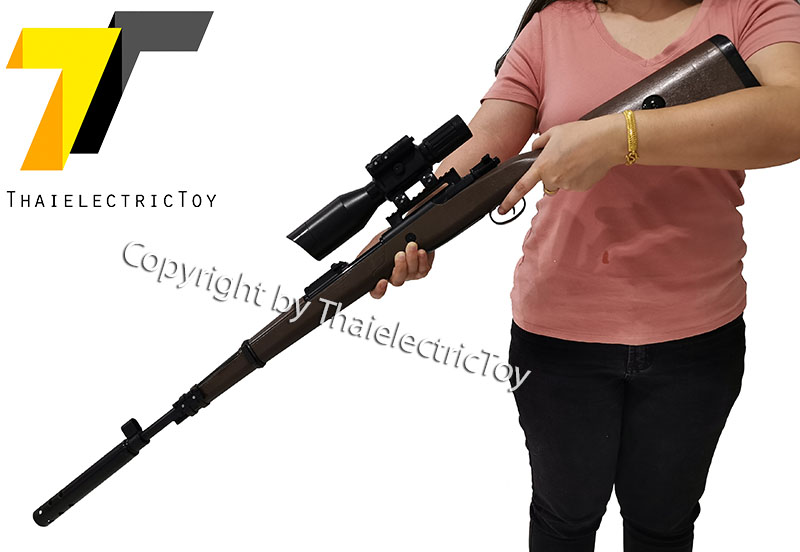 ปืนยิงลูกกระสุนเจล KAR 98K II ยาว 1.10 เมตร แถมกระสุนเจลขนาด 7-8 mm 500 นัด