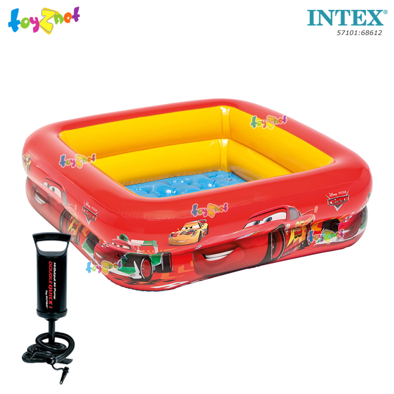Intex Cars Play Box Pool no.57101 + DQI Air Pump
