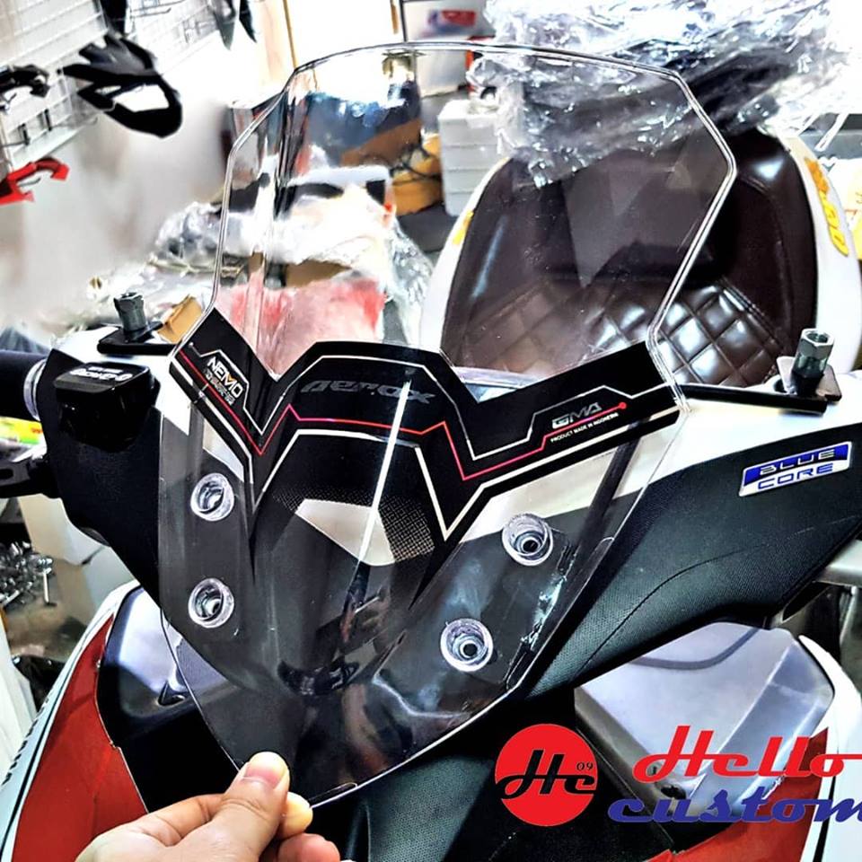 ชิวหน้าแต่ง Yamaha Aerox สีดำ สีใส สินค้านำเข้า ราคา950