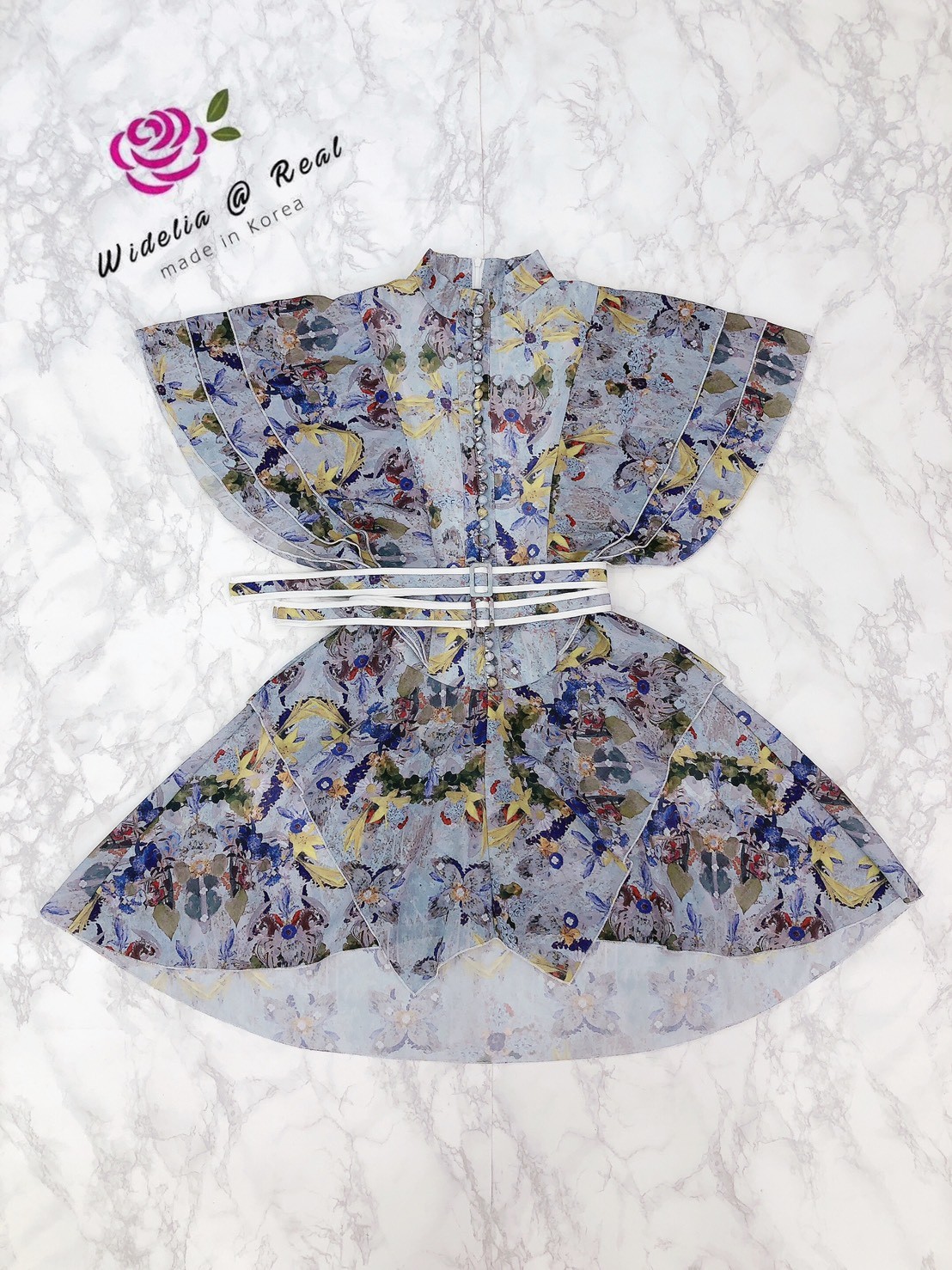 Cmeo Dress เดรสแขนระบายสุดอลัง!! เนื้อผ้ามีน้ำหนักมาก