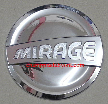 ครอบฝาถังน้ำมันโครเมี่ยม MITSUBISHI MIRAGE 12-16 (V.3)