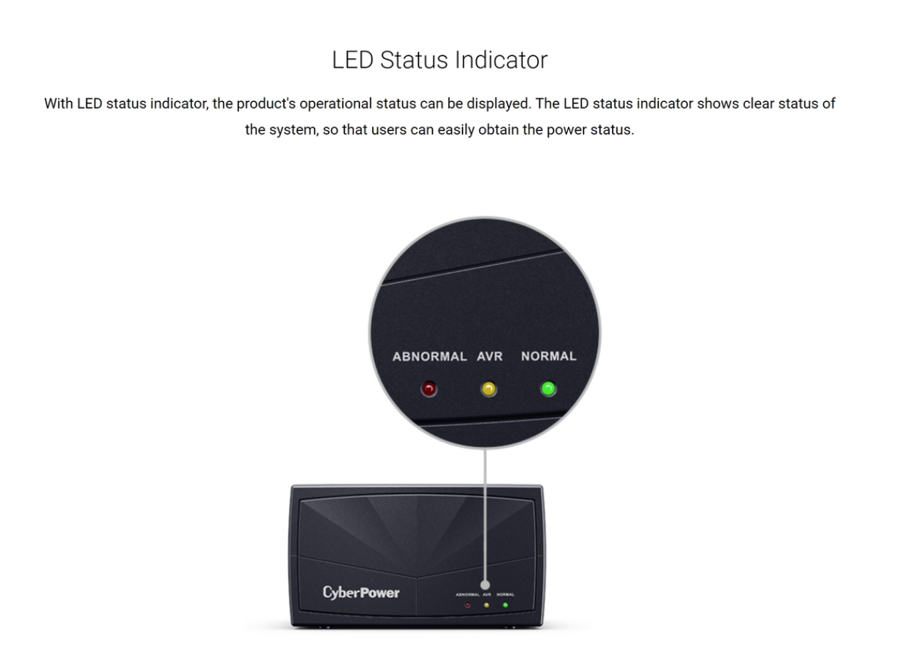CYBERPOWER CL1500EVR : 1500VA / 1500W Voltage Regulator with Automatic Voltage Regulation (AVR) BY BILLIONAIRE SECURETECH CL1500EVR