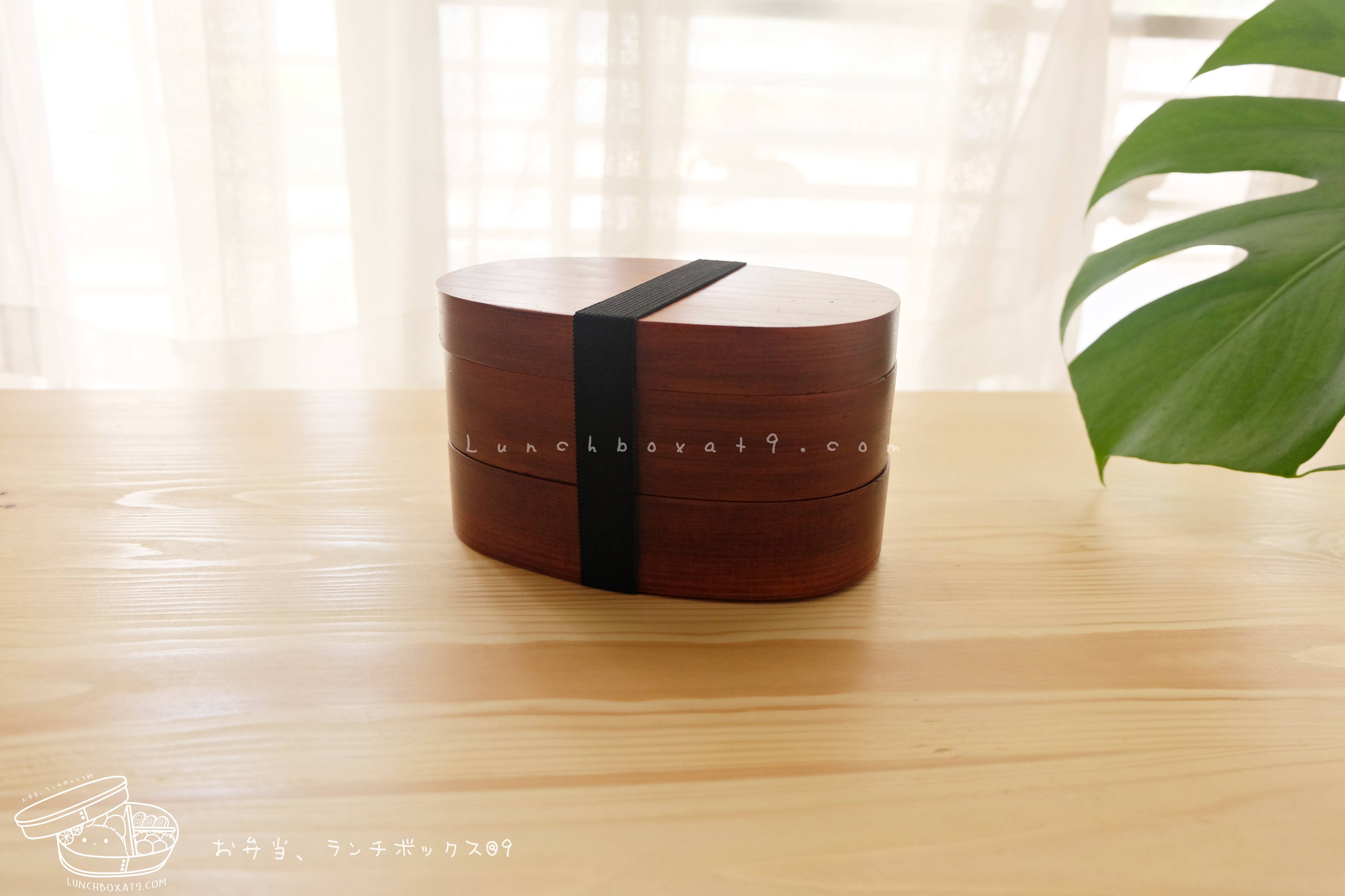 Bending Original Japanese Cedar Wood Bento Box (Small) กล่องข้าวญี่ปุ่นไม้ซีดาร์รุ่นดั้งเดิมรุ่นเล็ก 2 ชั้น